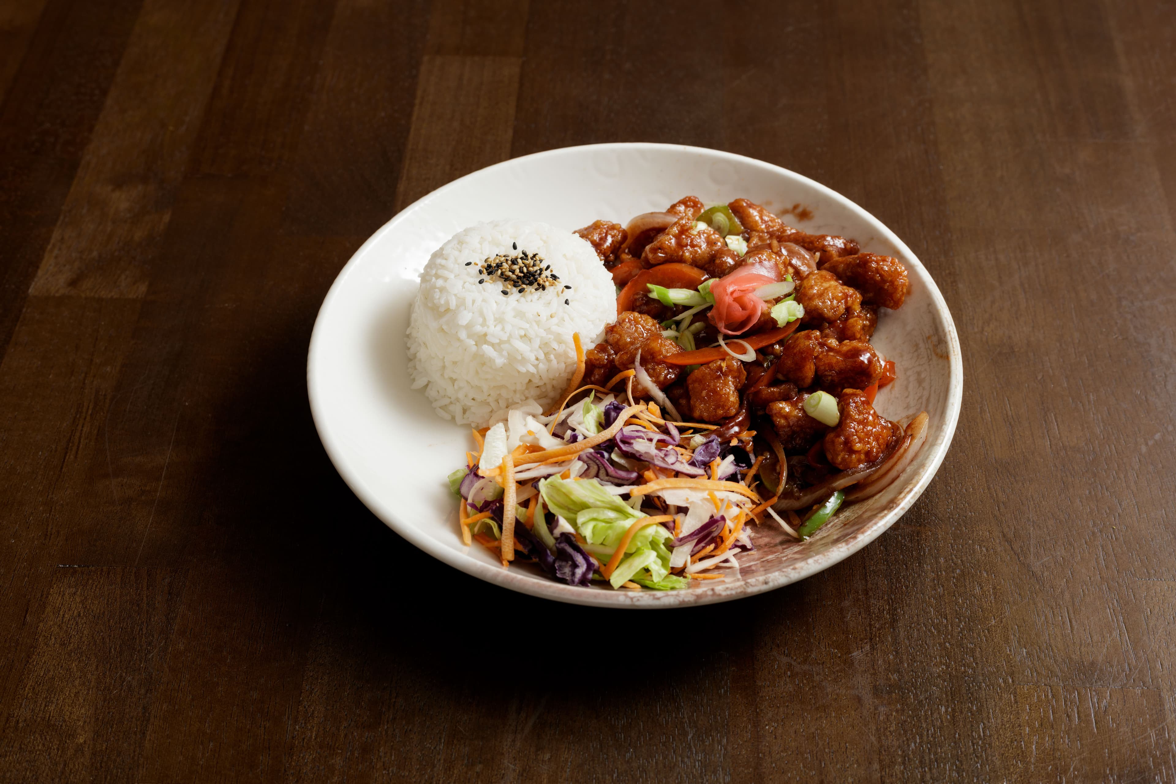 Deconstructed Hoisin Chicken Rice Bowl